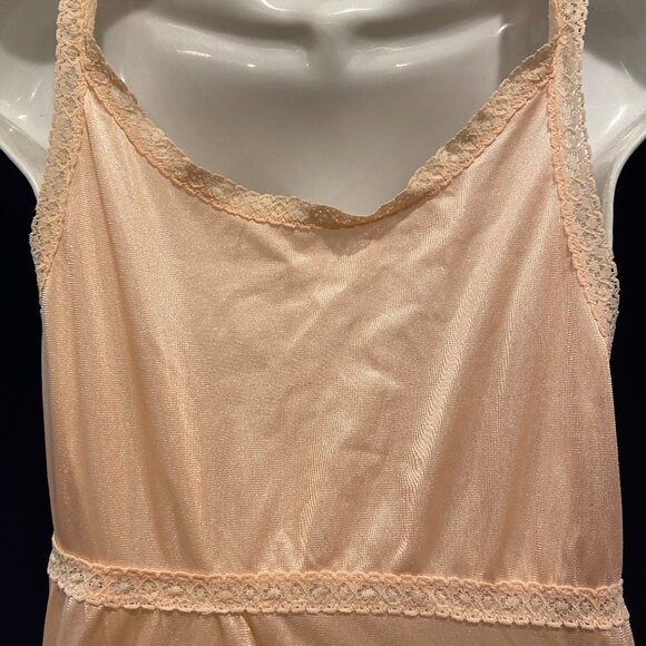 Vintage peach negligee night gown Long - Picture 7 of 9